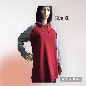 FIREFLY maroon and gray hoodie
